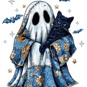 Black Cat Halloween  PNG