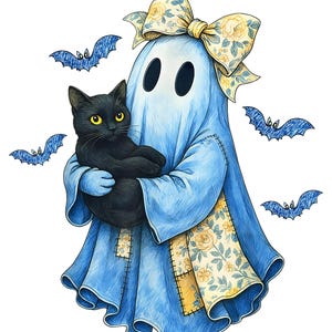 Schwarze Katze-Halloween-PNG