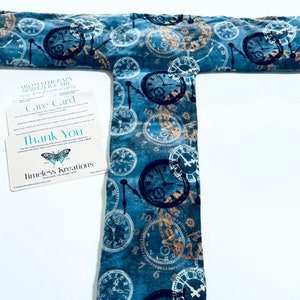 Shoulder and neck relaxing Rice heating pad,  Aromatherapy scented heat pack removable cover rice bag heated neck wrap. Gift for friend.