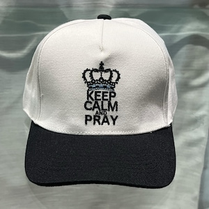 Keep Calm and Pray Adjustable Snapback, Christian Hat, Faith Cap, Christian Faith, Jesus, Gift for Him, Religious hat, dad hat faith,