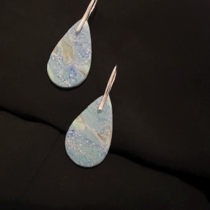 Ocean Mist Teardrop Earrings