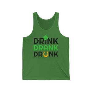 Funny Drink Drank Drunk Unisex Tank Top, Sleeveless Tee, Booze Party Shirt, Alcohol Lover Gift, Summer Beach Wear