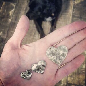 Your Dog's Actual Nose as a Heart Shaped Necklace image 3