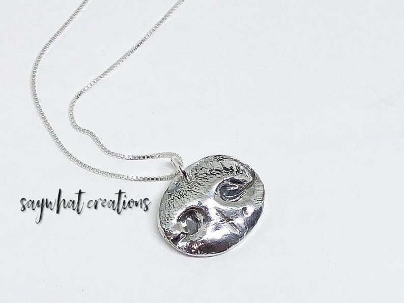 Dog Nose Print Impression Necklace from your ACTUAL dog's nose image 6