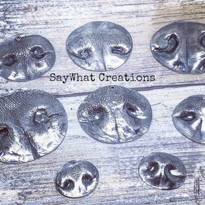 Your Dogs Nose Print made into Solid Silver Necklace image 5