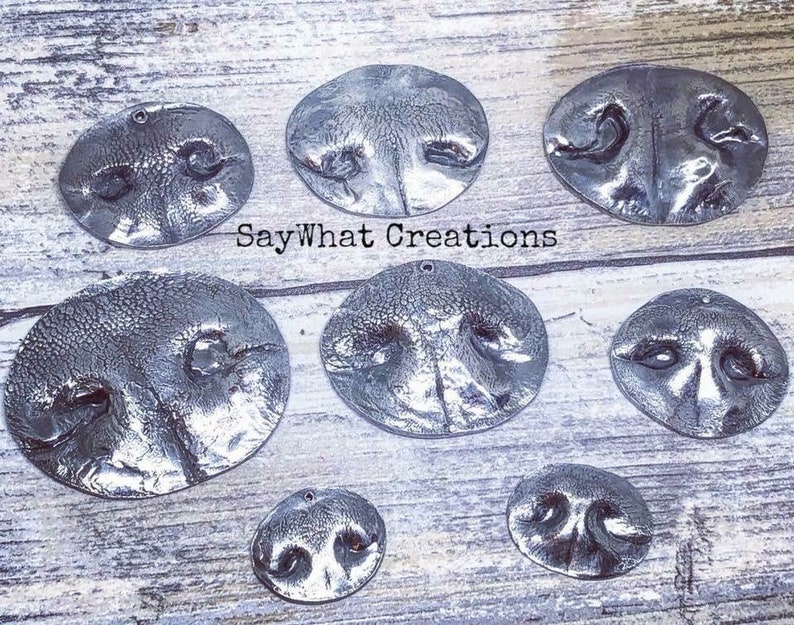 Your Dogs Nose Print made into Solid Silver Necklace image 5