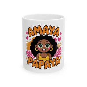 Ceramic Mug for Reality TV Fans - Funny Meme Gift Under 20 - Love Island USA, Amaya Papaya, Amaya love island