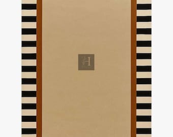 Modern Border Hand Tufted Rug – Minimalist Geometric Area Rug | Elegant Neutral Carpet for Living Room & Bedroom