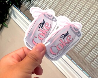 Pink Diet Coke Sticker Set, Waterproof Vinyl Stickers