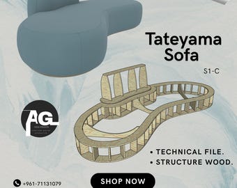 Arquivos CNC para o sofá Tateyama S1-C