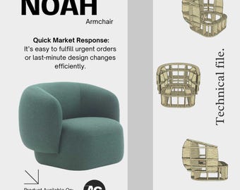 Arquivo de projeto CNC para a poltrona Noah