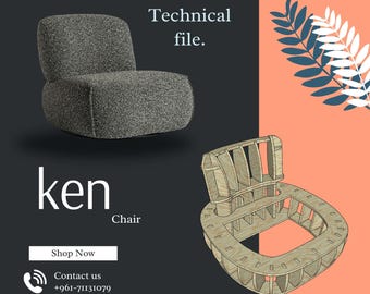 Ken Chair CNC  File (DXF)
