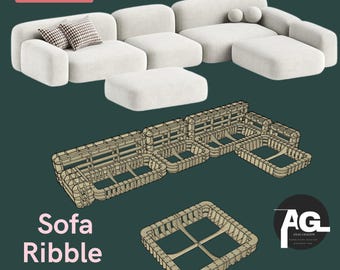 Arquivo CNC para sofá modular Ribble
