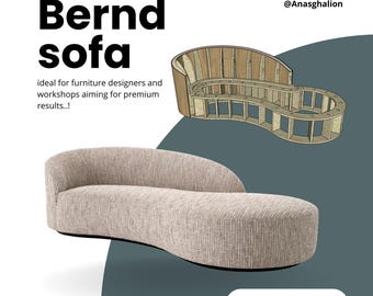 Bernd Sofa CNC Design File (DXF, PDF)