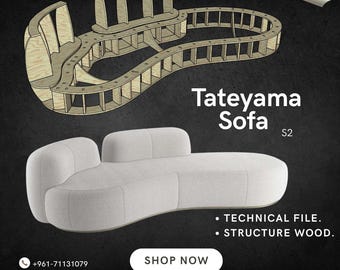 Tateyama Sofa -S2 CNC  Files