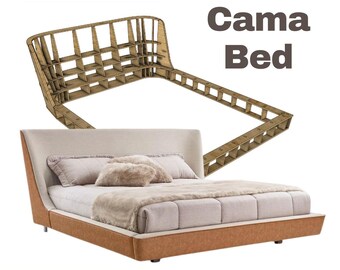 Cama Bed -Cnc models -dxf 2D + 3D