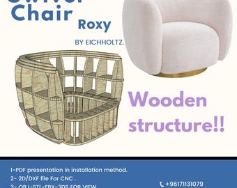 Arquivos CNC para a Poltrona Roxy