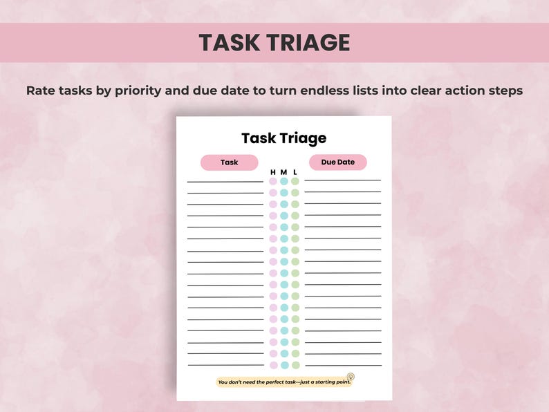 ADHD Brain Dump Templates Printable, Editable Task Tracker, Priority ...