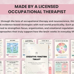 Toolkit created by a licensed occupational therapist — professional, evidence-informed, and practical for therapy or educational use.
