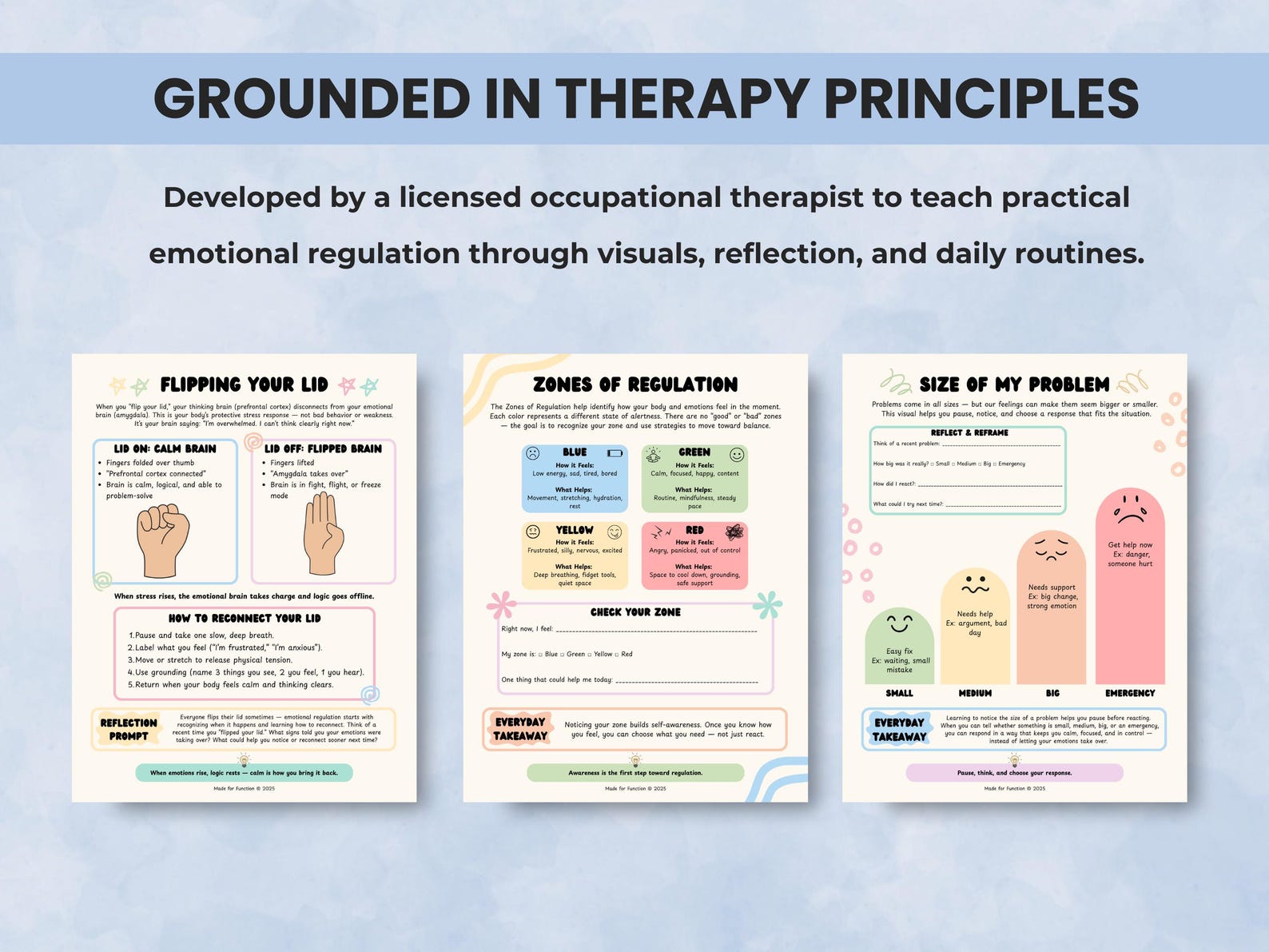 Emotional Regulation Toolkit PDF + Canva Template for Kids & Adults ...