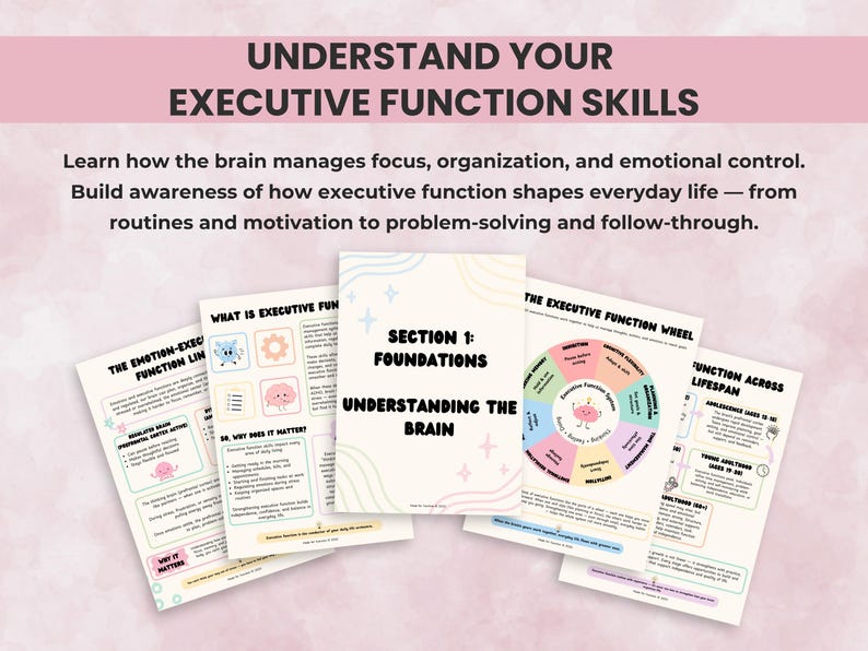 Executive function self-awareness worksheets and visual charts to help users identify strengths and growth areas — therapy-friendly and OT-designed.