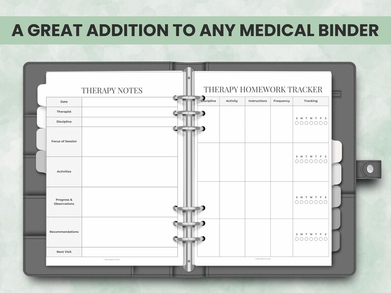 Therapy Tracker Printable, Physical Therapy Exercise Log, Home Rehab ...