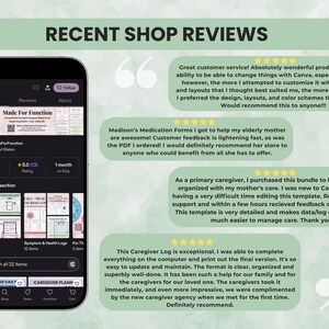 Customer reviews and testimonials for ADHD planner bundle and executive function tools