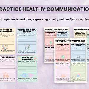 Communication Prompt Cards to support executive functioning and emotional regulation through scripts for boundaries, conflict resolution, and expressing needs.