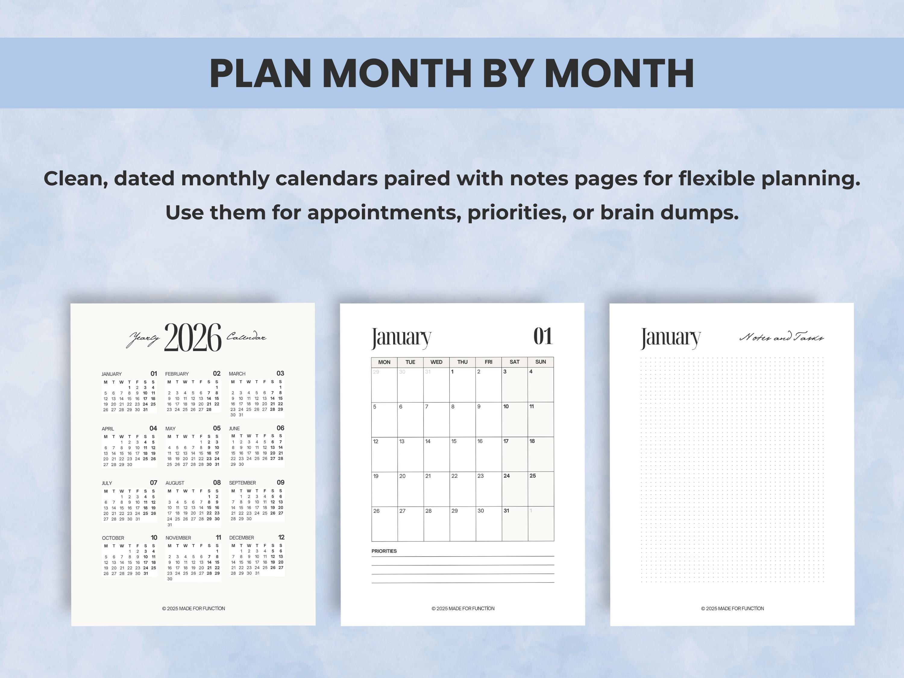 2026 Habit Tracker Printable, Daily Routine Planner, Morning Night ...