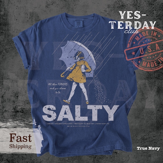 Salty Girl Shirt, Retro Summer Graphic Shirt, women Trending shirt, Comfort Colors