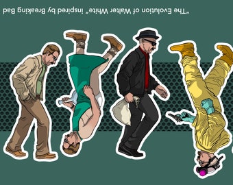 Sticker Sheet "The Evolution of Walter White"