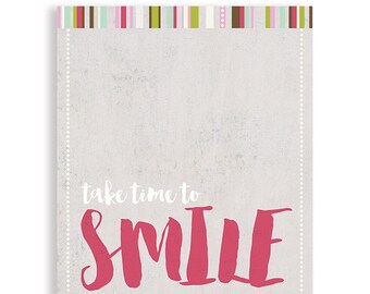 Take Time To Smile, Wall Art