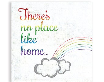 Wizard of Oz, Theres No Place Like Home, Rainbow Art, Wizard of Oz Art