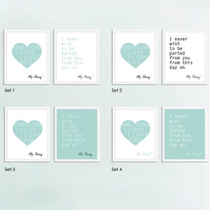 Mr. Darcy quotes, Mr. Darcy Art, Jane Austen Art, Set of 2 8x10 Art Prints image 2