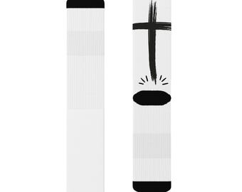 Calcetines con Cruz Cristiana: Calcetines con Fe para Hombre y Mujer