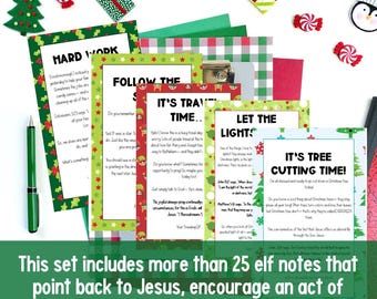 Notas del Elfo Cristiano / Diversión navideña de Adviento basada en la fe (PDF)