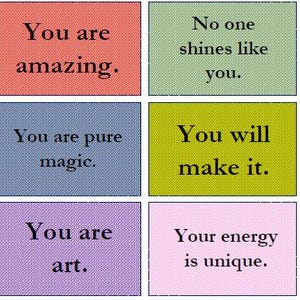 96 Motivationskarten auf Englisch – 3 Stile: Schwarzweiß, Leuchtend & Farbverlauf | Digitaler Download | Positive Affirmationen