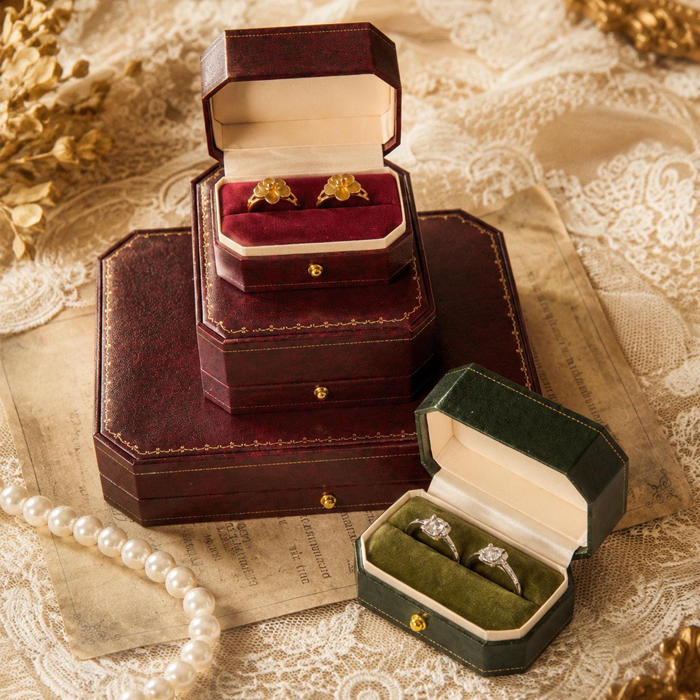 Antique Ring Box - Etsy