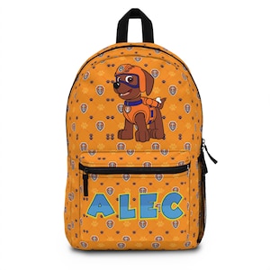 Custom Zuma School Backpack, Paw Patrol Back Pack, Back To School