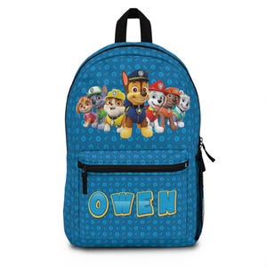 Personalized Kids&#39; Backpack with Paw Patrol Design, Custom School Bag, Birthday Gift, Child&#39;s Backpack, Adventure Ready Bag