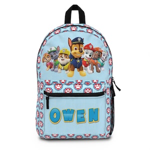 Paw Patrol Backpack for Kids, Personalized School Bag, Childrens Backpack, Fun Cartoon Backpack, Paw Patrol Gift