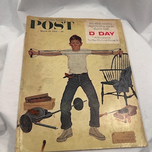 Saturday evening post magazine - Etsy 日本