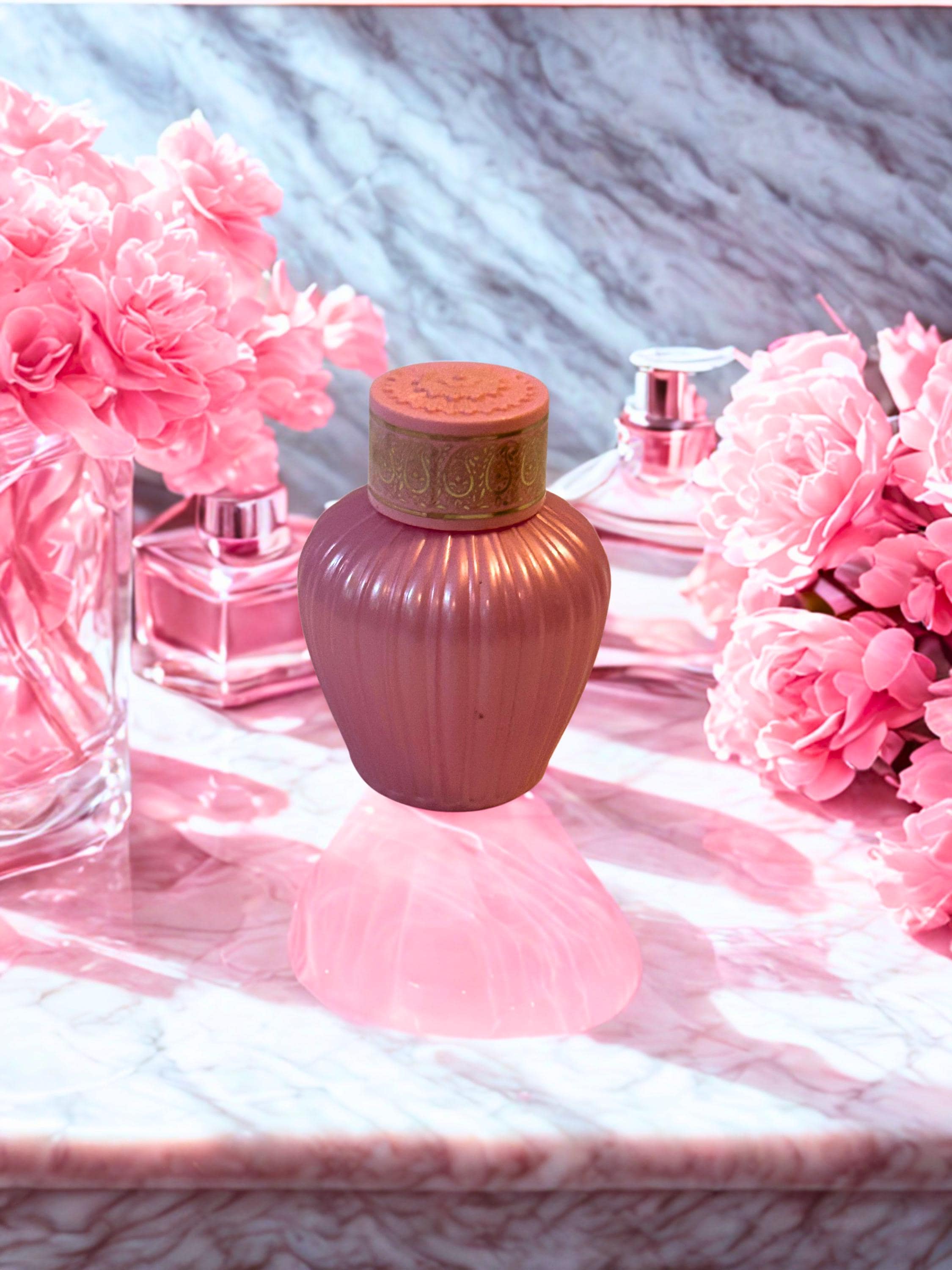 Vintage Avon Bottle Pink - Etsy