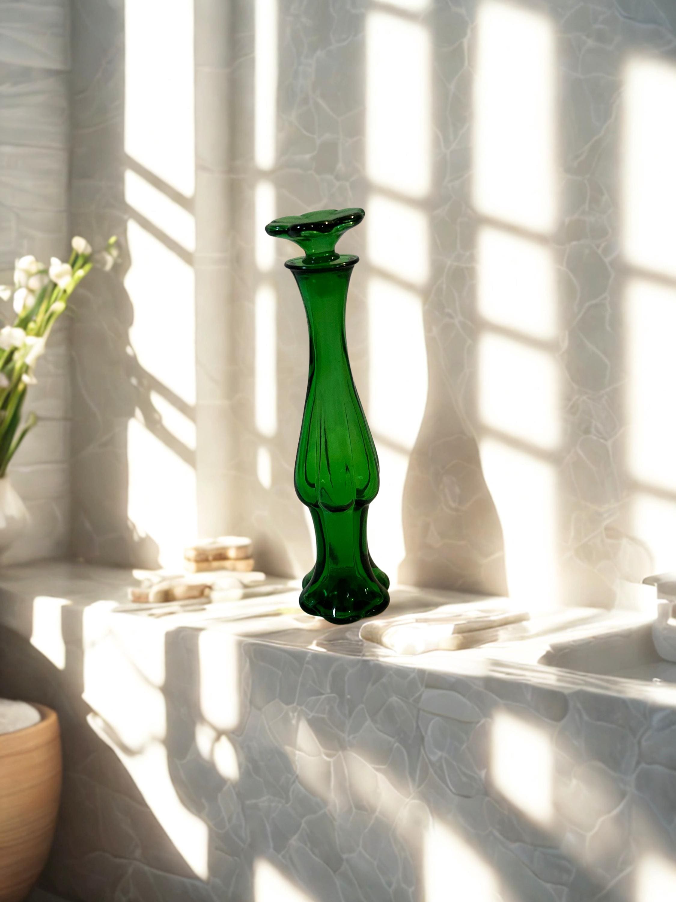 Green Glass Cologne - Etsy