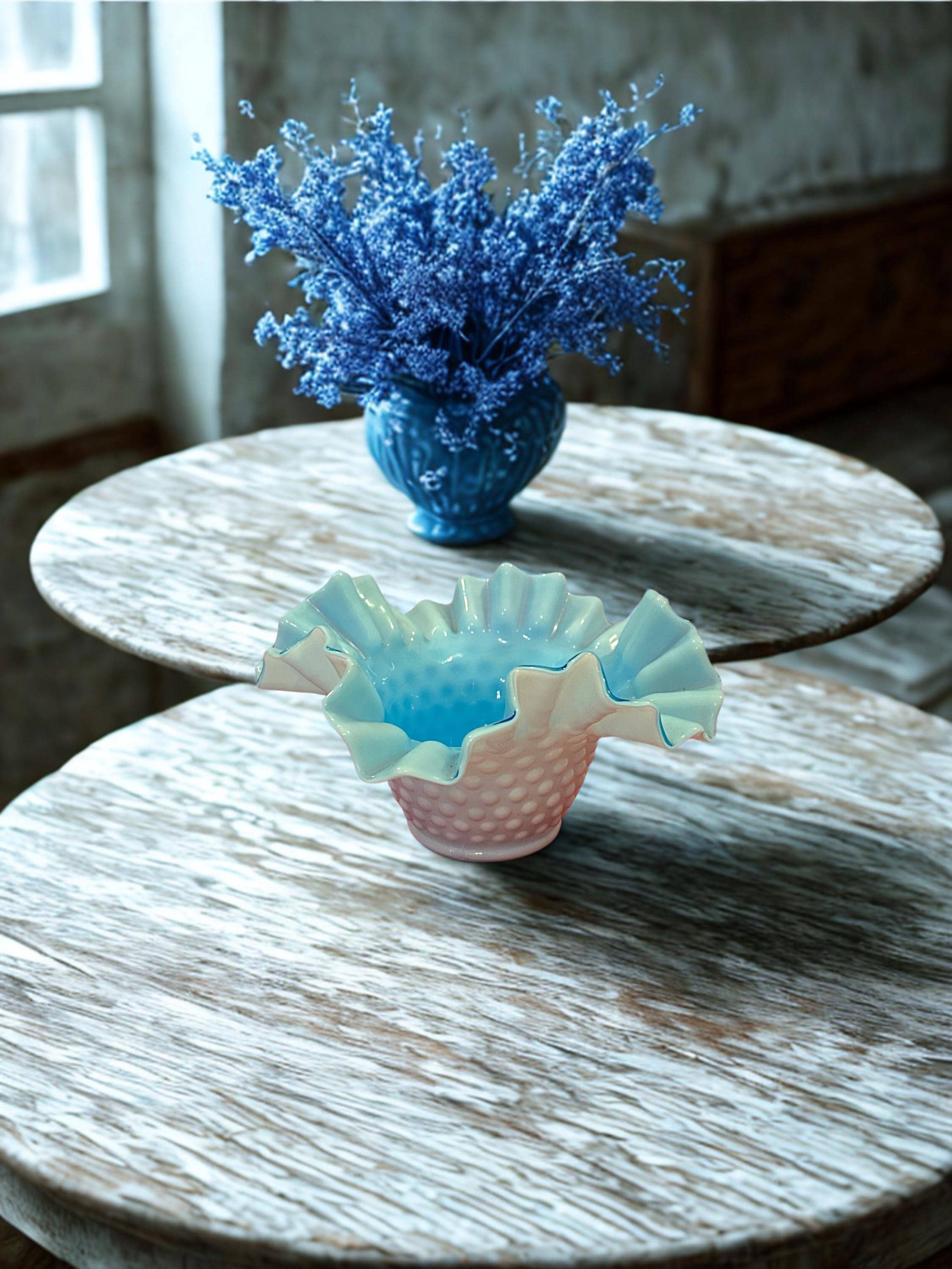 Blue Fenton Hen on Nest - Etsy