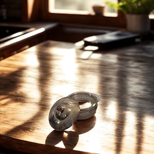 Dulcera vintage de plata • Inserto de vidrio Fire-King • Soporte de rejilla con base y tapa