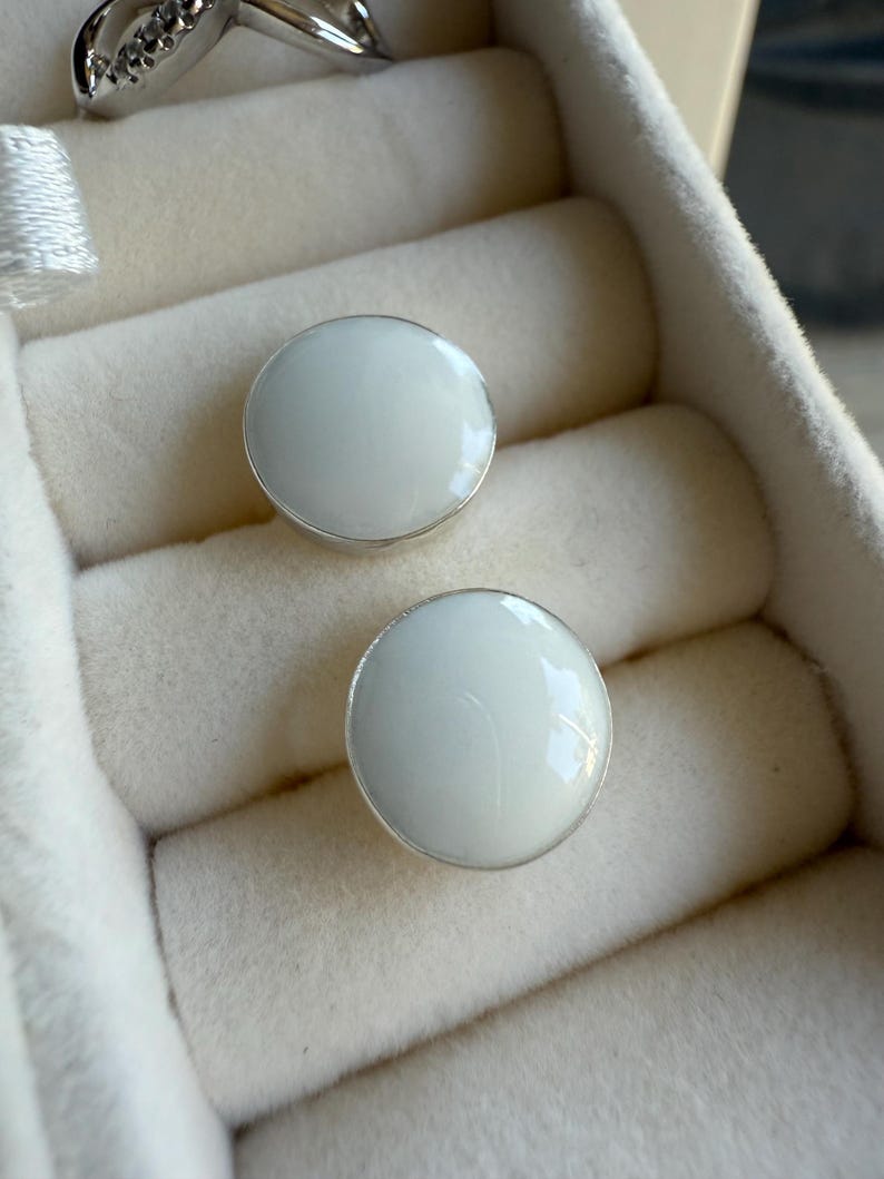 Keepsake breast milk, ashes earring plata 925, joyeria minimalista, regalo personalizado. image 3