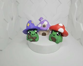 Frog Fidget Clicker: 3D Printed Sensory Toy - Toadstool House, Wizard Frog
