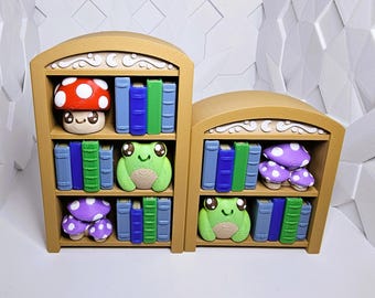 Bookshelf Fidget Clickers – Mini Library Desk Toy | Small, Large, or Set