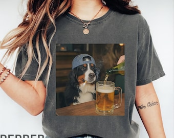 Funny Bernese Mountain Dog Shirt, Sarcastic Berner Tee, Funny Dog Meme Shirt, Bernese Lover Gift, Vintage Pepper Comfort Colors Tee